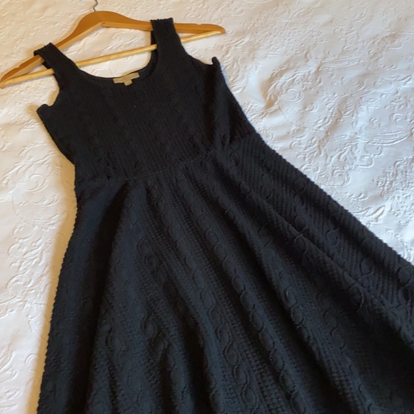 BORDEAUX Anthropologie Black Knitted Dress - Picture 6 of 13